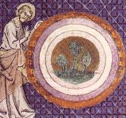 God Creates Earth,from the Petite Bible Historiale unknow artist